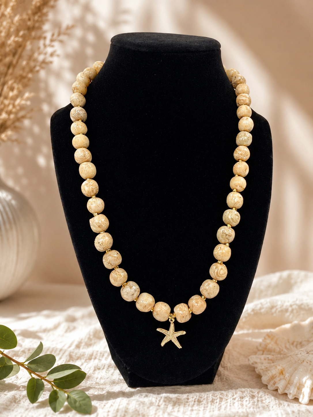 Starfish beaded necklace
