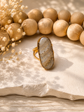 Translucent oval ring
