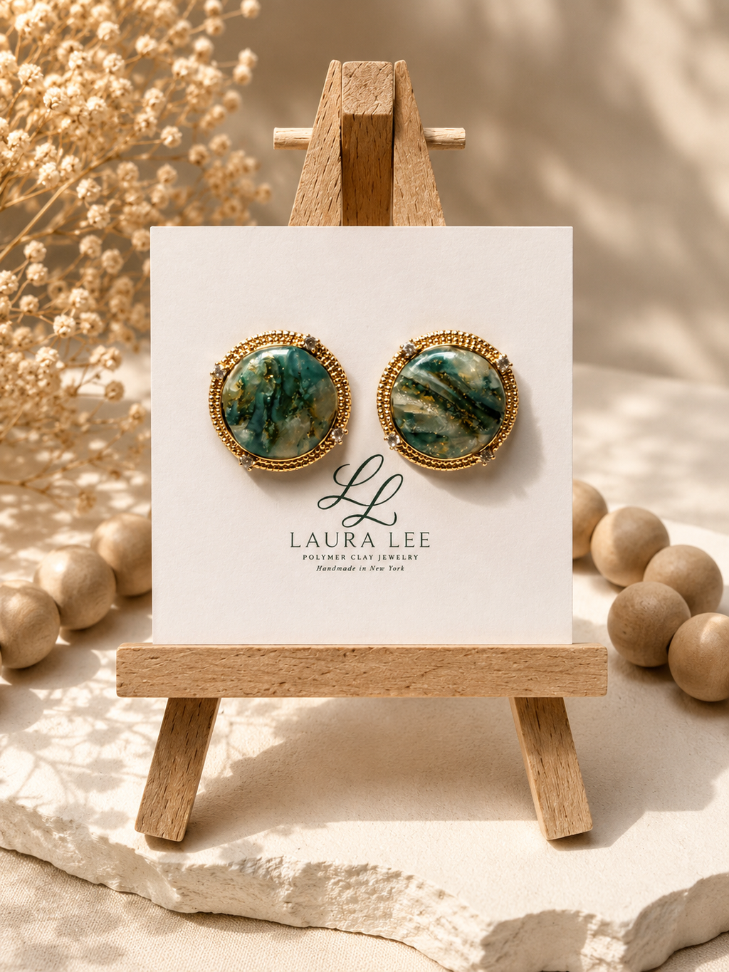 Turquoise blue stud earrings