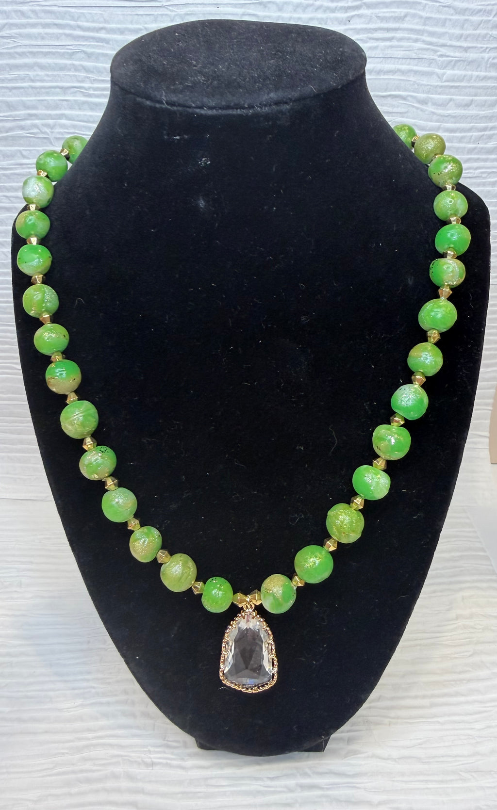 Necklace-Lime green