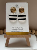 Black/White Circle Stripes